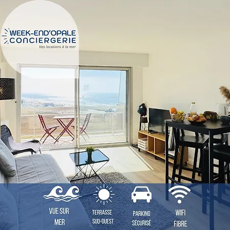Appartement Vue Mer au pied de la plage de Merlimont Extérieur photo